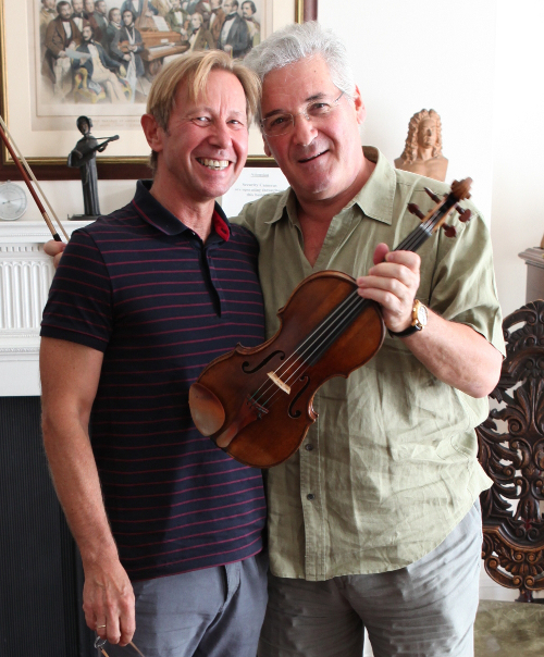 Andrew with Pinchas Zukerman